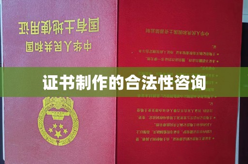 晋宁证书制作的合法性咨询